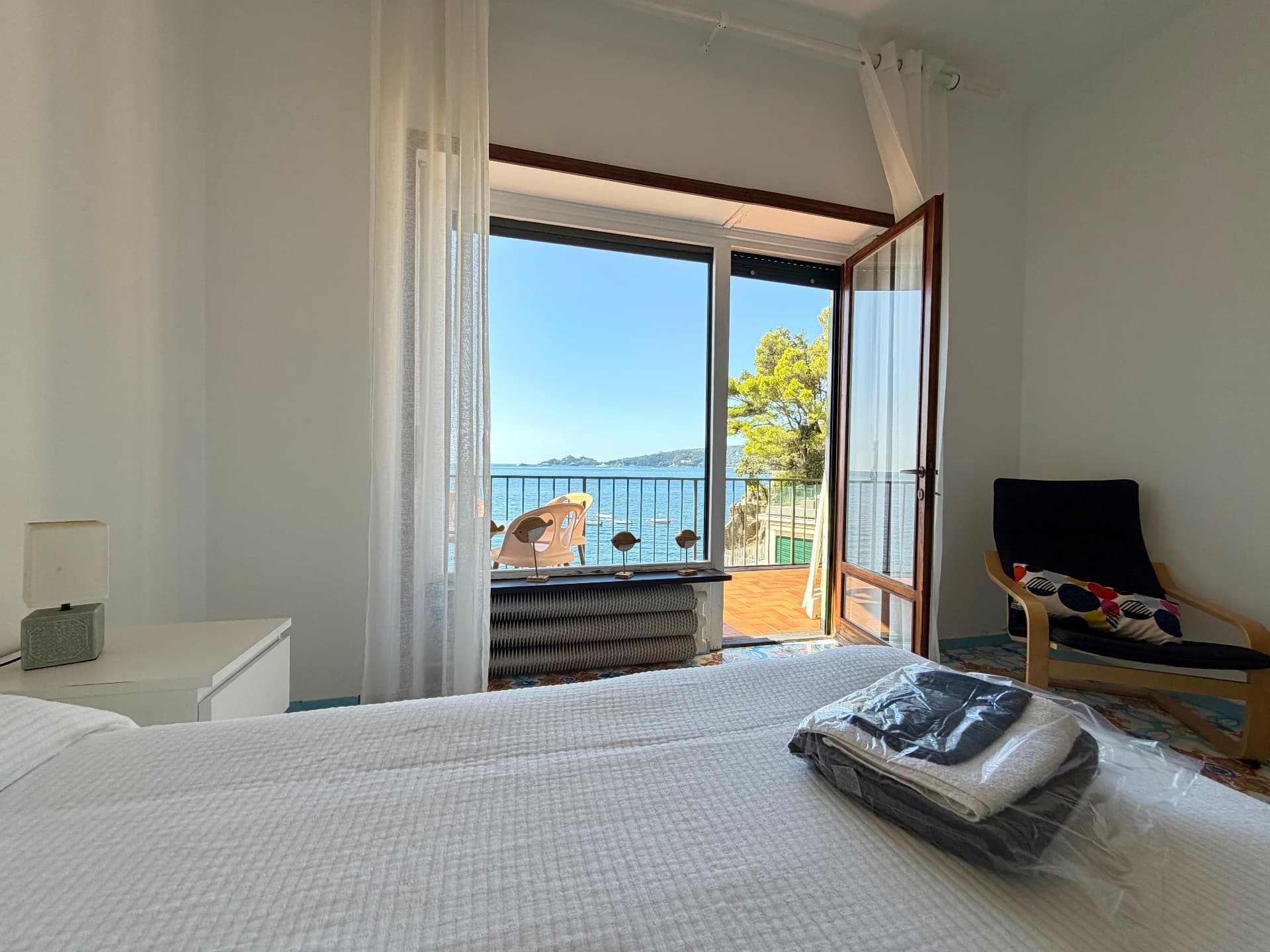 View over the Ligurian sea from Villa Maria Luisa