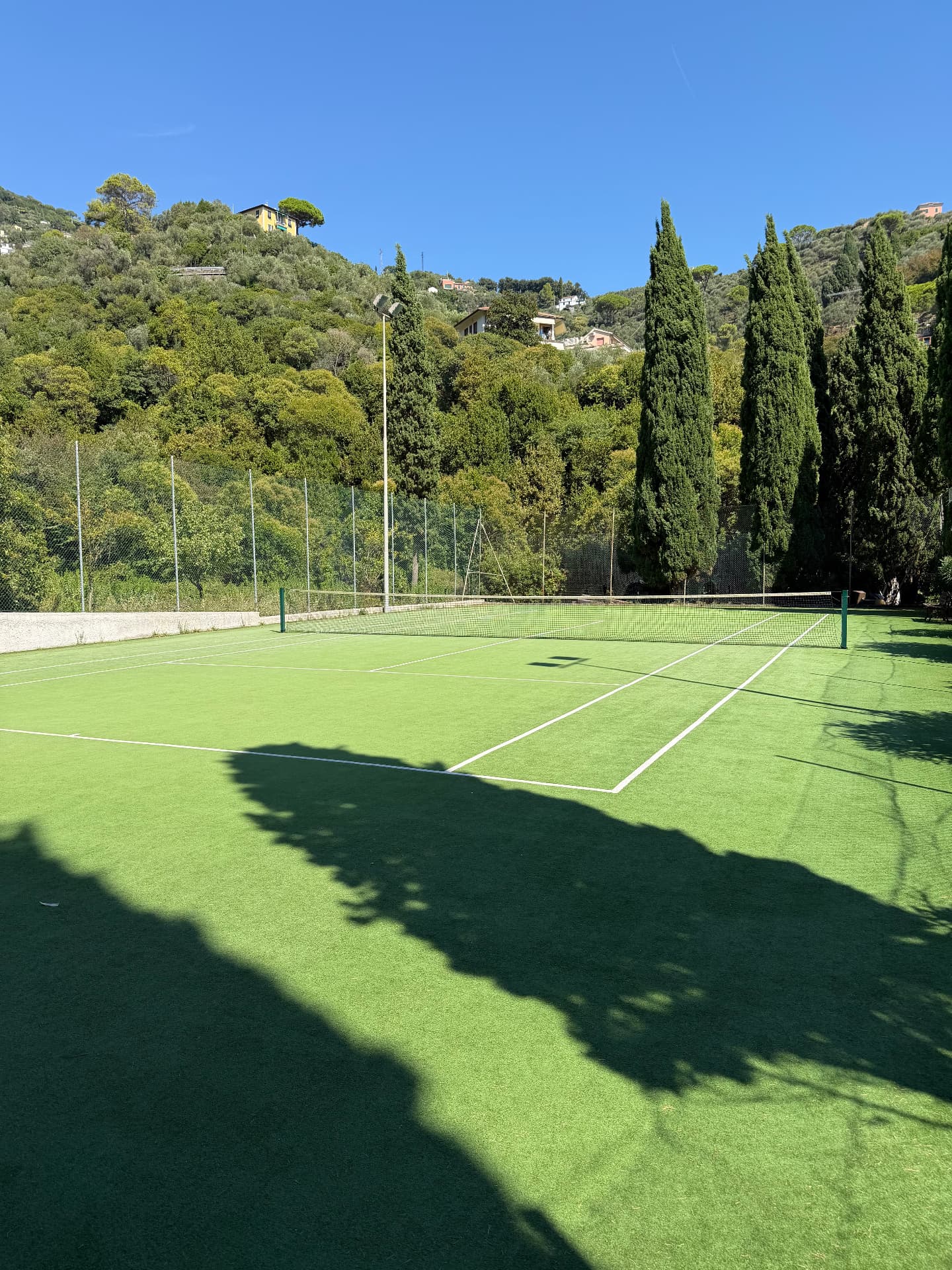 Private tennis court at Villa Maria Luisa